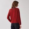 Zhaojun Women's 100% Cashmere Crewneck Mushroom Embroidered Sweater