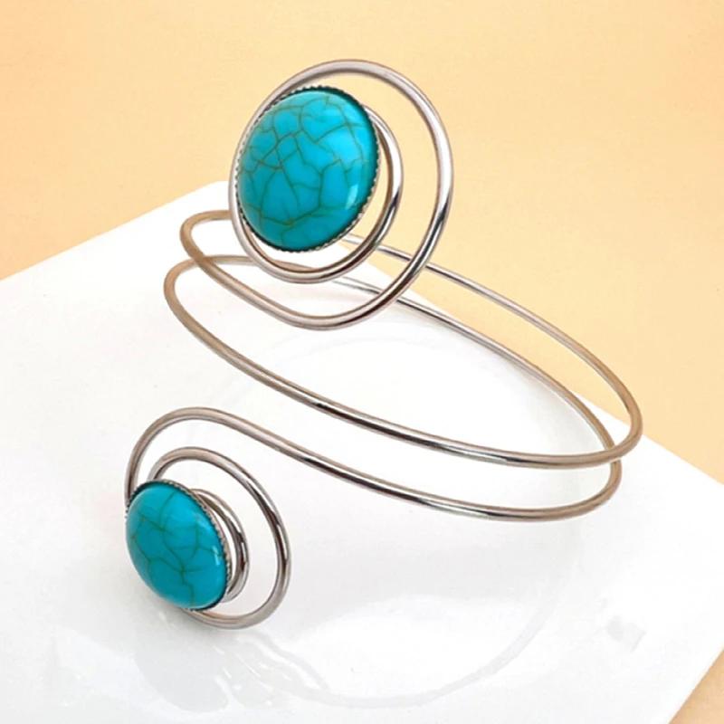 Bohemian Egypt Bar Curve Geo Open Upper Arm Cuff Armlet Armband Bangle Wedding Viking Bracelet Gift Fashion Jewelry Pulseiras