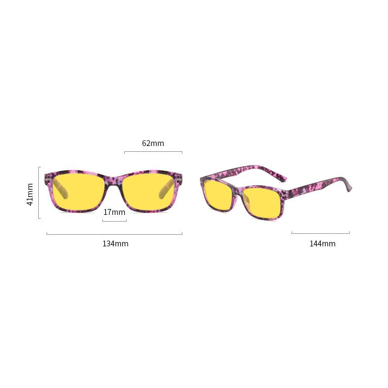 Men's and Women's Fashionable Night Vision Plain Glasses  Anti-farlight Mobile Phone Computer Goggles Anti-blue Light Glasses