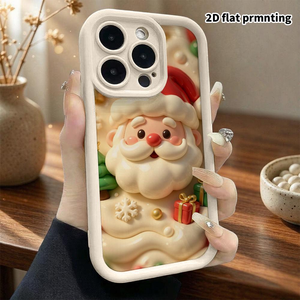 Phone Case: 2D Flat Design Suitable for iPhone 18 17 16 15 14 13 Pro Protective Case, Warm and Soft, Perfect Christmas and Halloween Holiday Gift