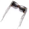 Crystal Sunglasses Anti-glare Sunglasses Photo Sunglasses Y2k Sunglasses Rhinestones Tassel Sunglasses Beach Sunglasses