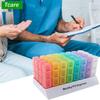 1Pc Monthly Pill Organizer 4 Times A Day 31 Day Pill Box Portable Pill Case Organizer For Daily Medicine Storage