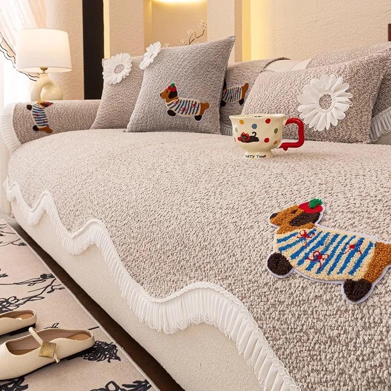 

Snowflake Ni Special-Shaped Sofa Cushion New Cartoon Four-Season Universal Leather Sofa Seat Cushion Non-Slip Cover Cover 70*70cm