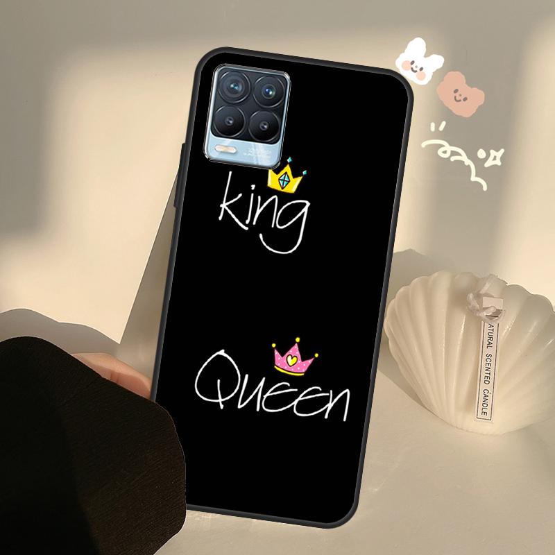 Queen King Crown Case For Realme C55 C63 C61 C51 C53 C25 C65 C67 C71 C75 11 12 13 14 Pro Plus GT6 GT7 15 Pro