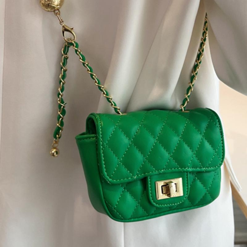 This Year's Trendy Diamond Embroidered Thread Small Square Bag Women's 2025 Summer New Trendy Foreign Style Fashion Chain Messenger Bag