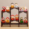 1/2/5pcs Chinese Style Wealth Gods Figurine Small Good Fortune God of Fortune Statue Attract Wealth Lucky Charm New Year Decor
