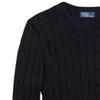 Polo Ralph Lauren SS23 Solid Color Embroidered Cable Knit Sweater Women sweater Black WMPOSWENC020663-001