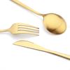 6Pcs Matte Stainless Steel Dinner Fork Set Cutlery Gold Silverware Kitchen Flatware Western Dinnerware Restaurant Table Forks