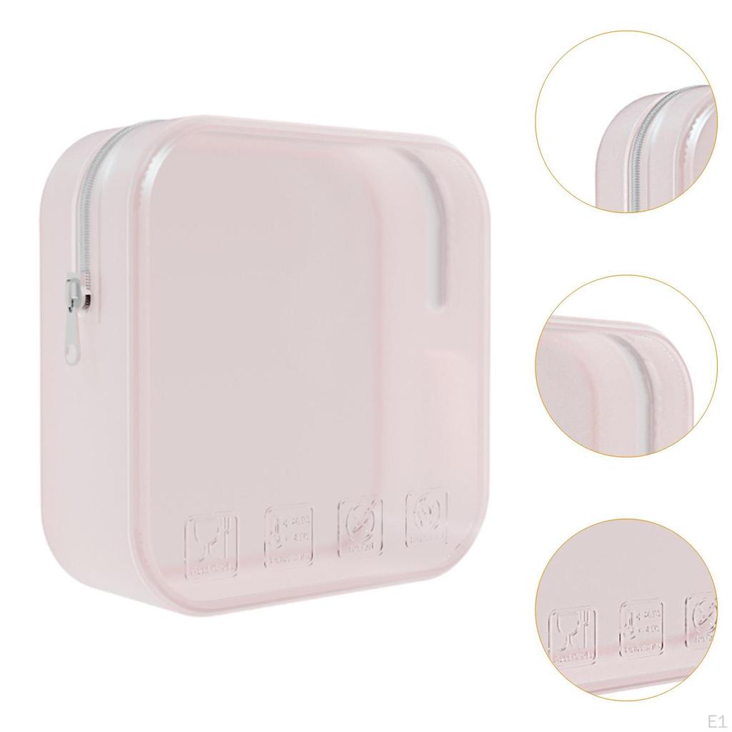 Portable Silicone Cosmetic Case for Travel Toiletries Organization