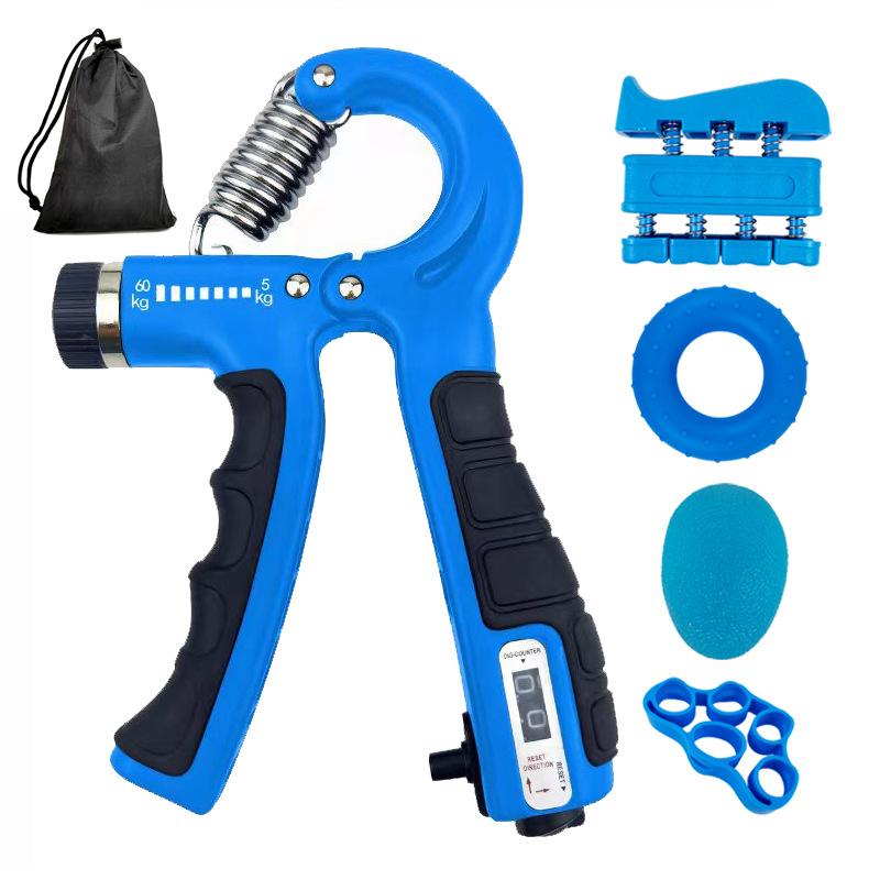 5-Piece Adjustable Resistance Hand Grip Set Color Box Packaged Adult Children Hand Strength Training Set Silicone Grip Balls