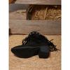 2025 New Women's Tassel & Rivet Western  Versatile Pointed-Toe Ankle Boots - Retro Fashion Boots