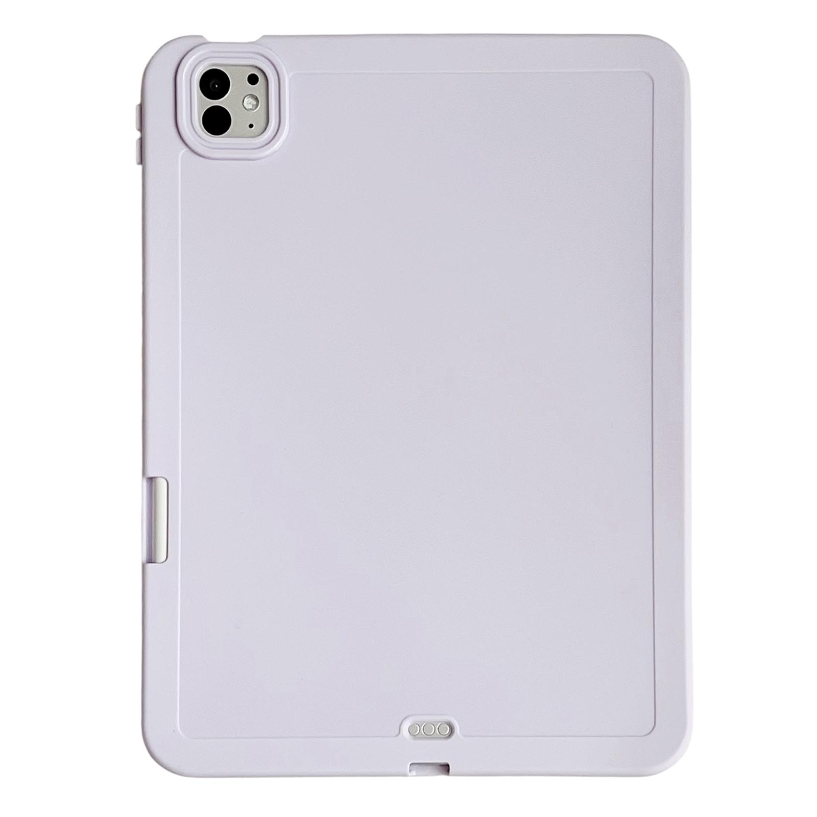 

Для iPad Про 11 (2024) Противоударный мягкий чехол из ТПУ для планшета с держателем для карандаша Purple