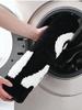 Inyahome Black and White Get Naked Bath Floor Mats Luxury Soft Absorbent Plush Microfiber Bathroom Rugs Carpet Farmhouse Decor