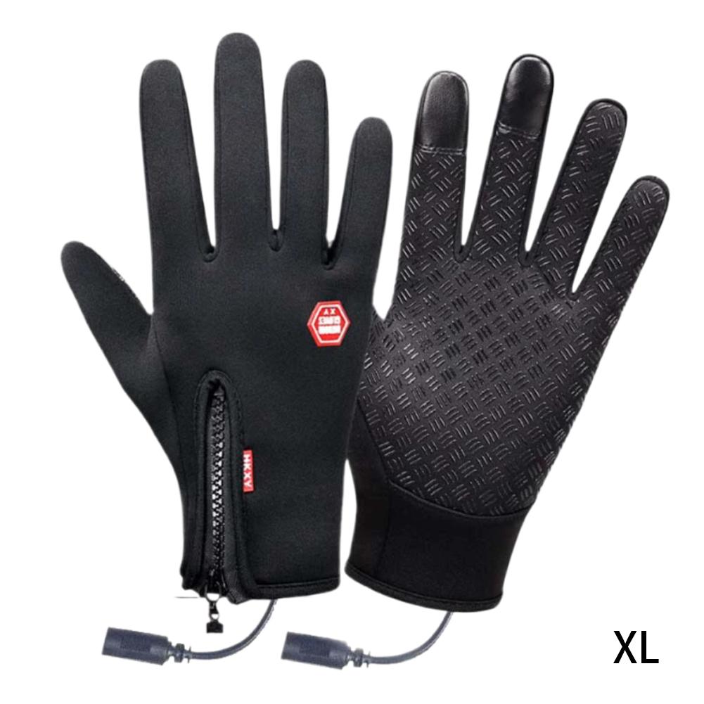 Beheizte USB-Handschuhe Radfahren Reiten Touchscreen Winddicht Fleece Wärme Skifahren Sport Wandern Kaltes Wetter Outdoor Wintergeschenke
