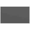 Floating Wall Shelf Glossy Grey 40 X 23 X 3.8 Cm MDF