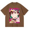 230 Gsm 100% Cotton Dandadan V21 Momo Print Unisex Heavy Cotton T Shirt