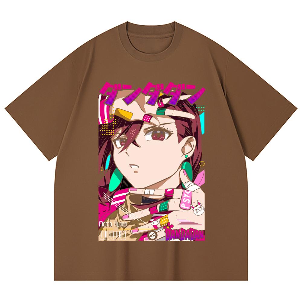 230 Gsm 100% Cotton Dandadan V21 Momo Print Unisex Heavy Cotton T Shirt