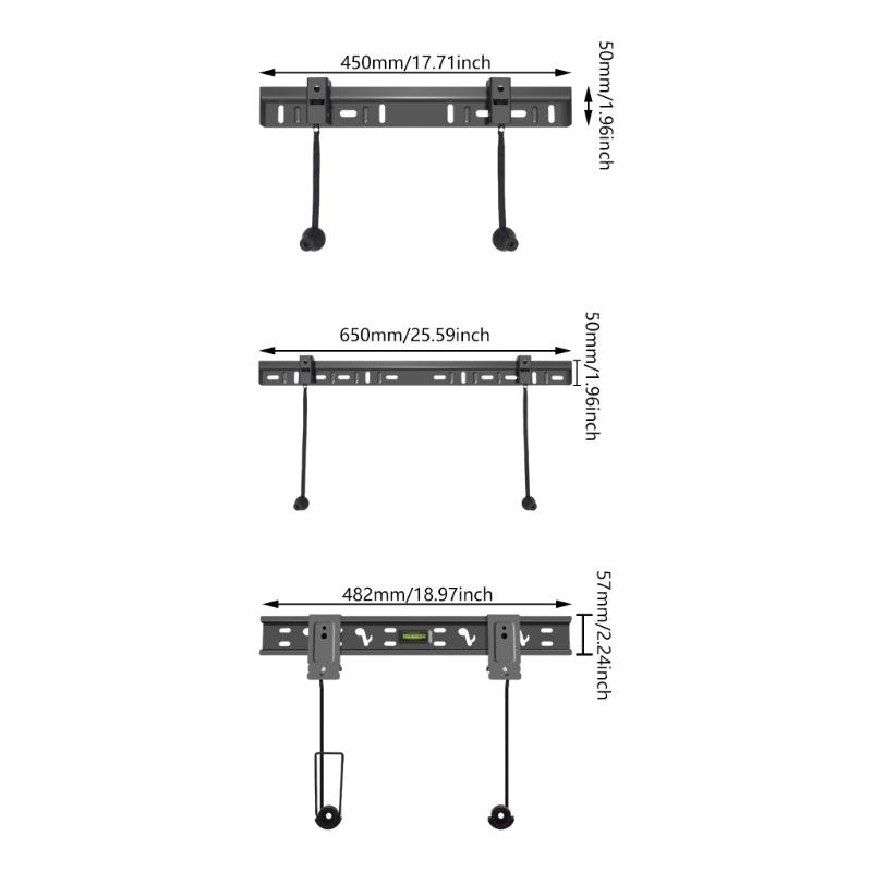 No Studs TV Wall Mount Low Profile for Most 32-55" TVs Up To 100lbs, USX MOUNT No Dril TV Mount for Drywall
