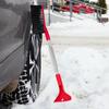 Snow Shovel Ice Scraper Car Windshield Lightweight Snow Scraper with Rubber Edges De-Icing Grooves