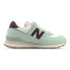New Balance NB 574 Abrasion Resistant Low Top Running Shoes Women's Green Brown WL574RCF(Team652-NB)