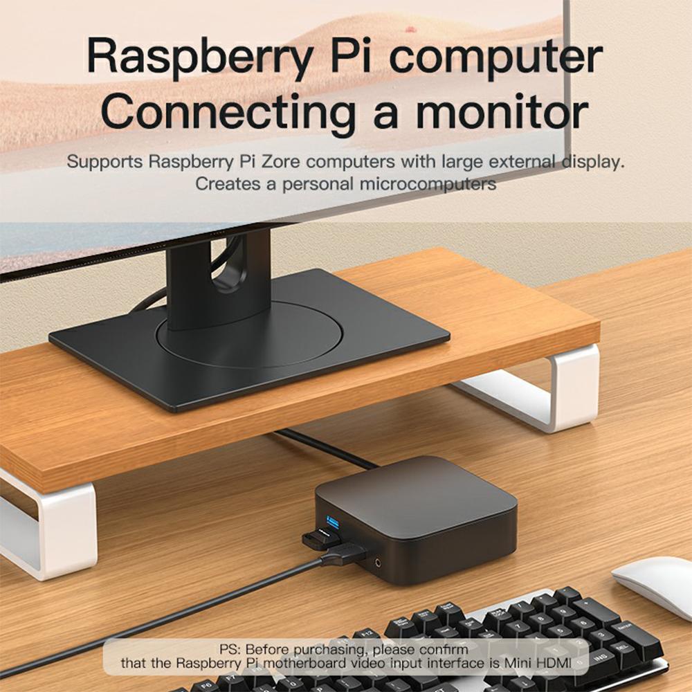 MINDPURE AD016 1.5m Mini HDMI To HDMI 4K HD Video Monitor Projector TV Connection Cable