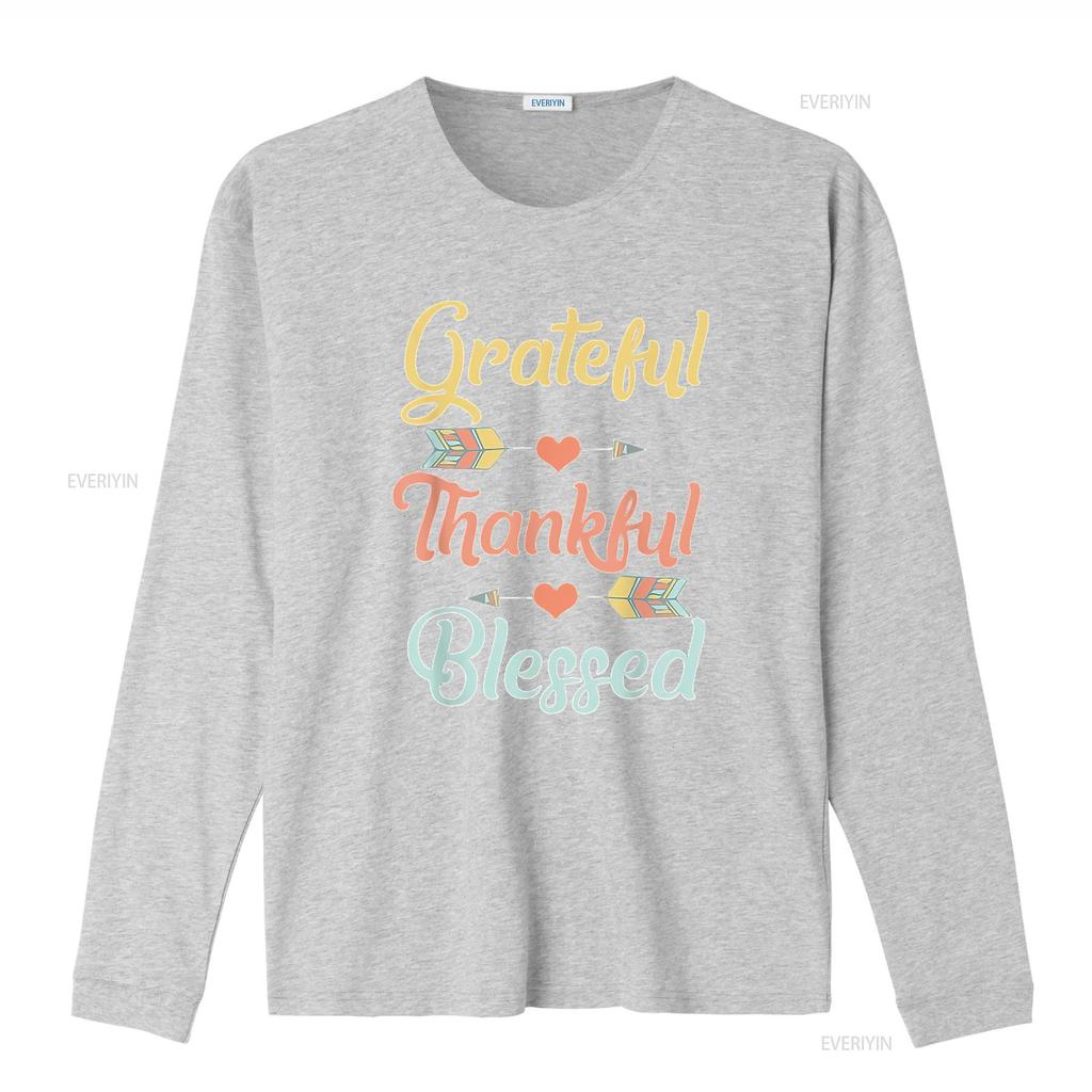 Womens Grateful Thankful Blessed T Shirt Cool Thanksgiving Day Black 2X Large vintage Washed streetwear Comfortable homme