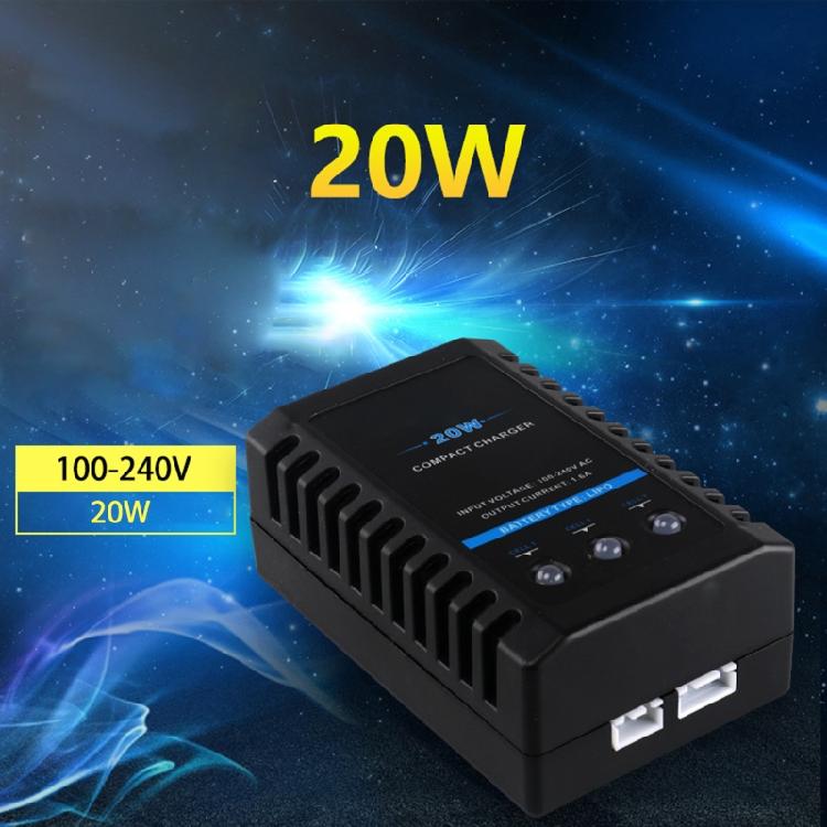 EU/US Plug AC 100-240V B3 20W Compact Balance Charger for 2S 3S Lithium Battery