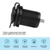12V/24V Waterproof Cigarette Lighter Socket - Universal Power Outlet Adapter for Marine Truck RV ATV with Wire D5 Model