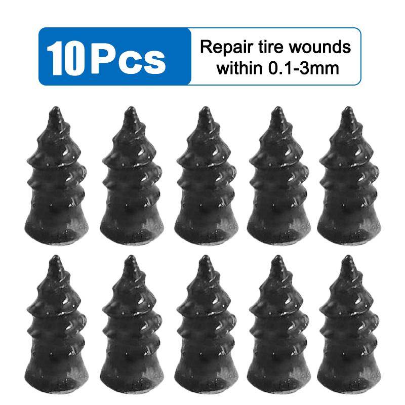 

10/20/30/40 шт. Вакуумные гвозди для ремонта шин для легковых автомобилей, мотоциклов, грузовиков, скутеров, для ремонта проколов шин, универсальные бескамерные резиновые гвозди