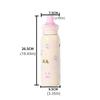 Leak Proof 600ml Insulated Bottle Small Mouth Coffee Thermos Mug Cartoon Vacuum cup  New Year Gift