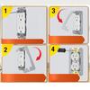 Stainless Steel Outlet Box Spacers Compatible with Standard 1-Gang and 2-Gang Metal and Plastic Junction Boxes