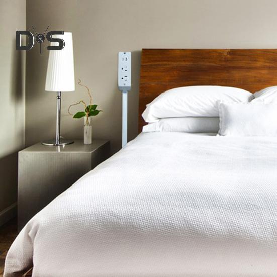 Elektros lizdo ilgiklis su USB-A/USB-C/AC lizdais, reguliuojamas, pasukamas, nešiojamas, įjungiamas maitinimo lizdo plėtiklis