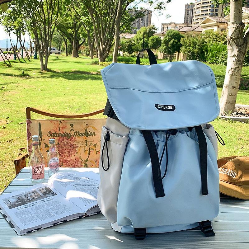 Schoolbag Fashion Men's and Women's Backpack Oxford Cloth Outdoor Travel Couple Backpack Large Capacity Trend Student School Bag