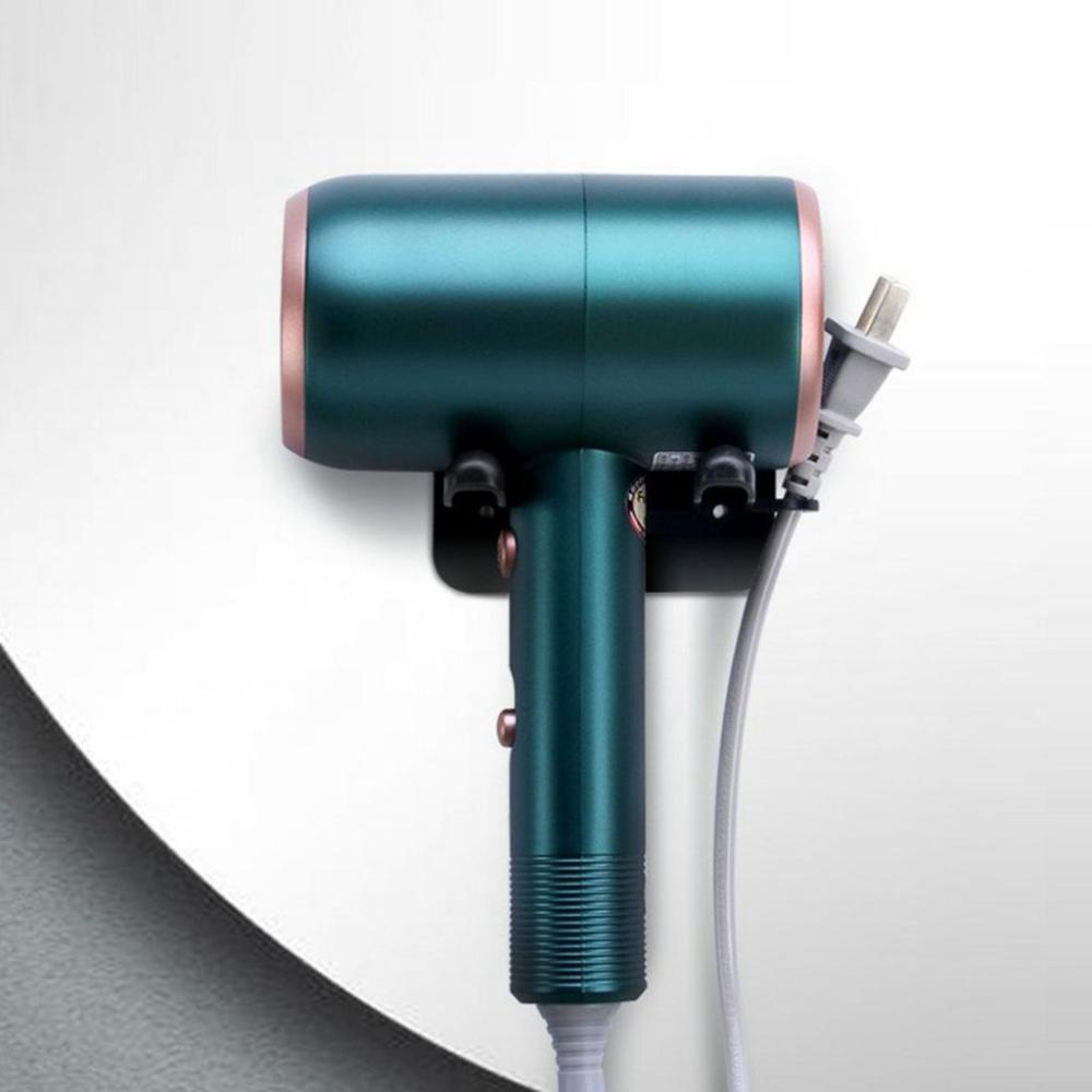 Self Adhesive Wall Mounted Bathroom Organizer Hairdryer Holder Storage Rack Hair Dryer Stand