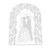 Couples Under the Arch Frame Metal Silvery Stencil Embossing Cutting Dies For Diy Scrapbooking Paper Album Cards Making