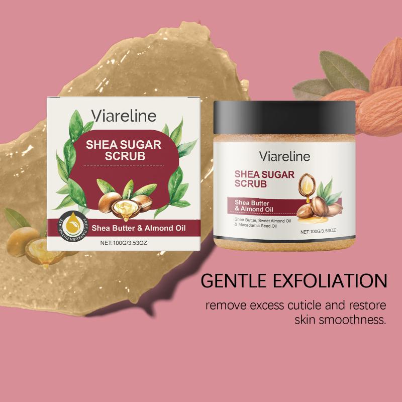 Almond Oil Body Scrub Gentle Cleansing Moisturizing Hydrating Delicate Smooth Body Skin Care