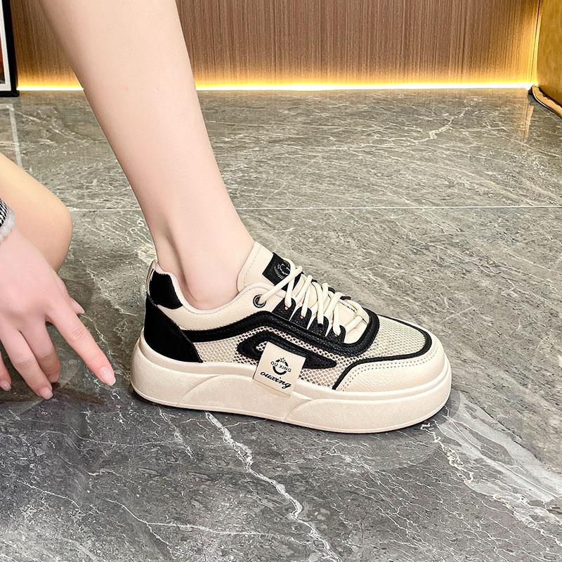 Neue trendige Damen-Freizeitschuhe Atmungsaktivität Damen Ballerinas Koreanischer Stil Dicke Sohle Slipper Mode Klassisch Bequeme Sneaker