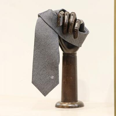 Clean Mid Slim Solid Gray Tie Viftr0043 Gy