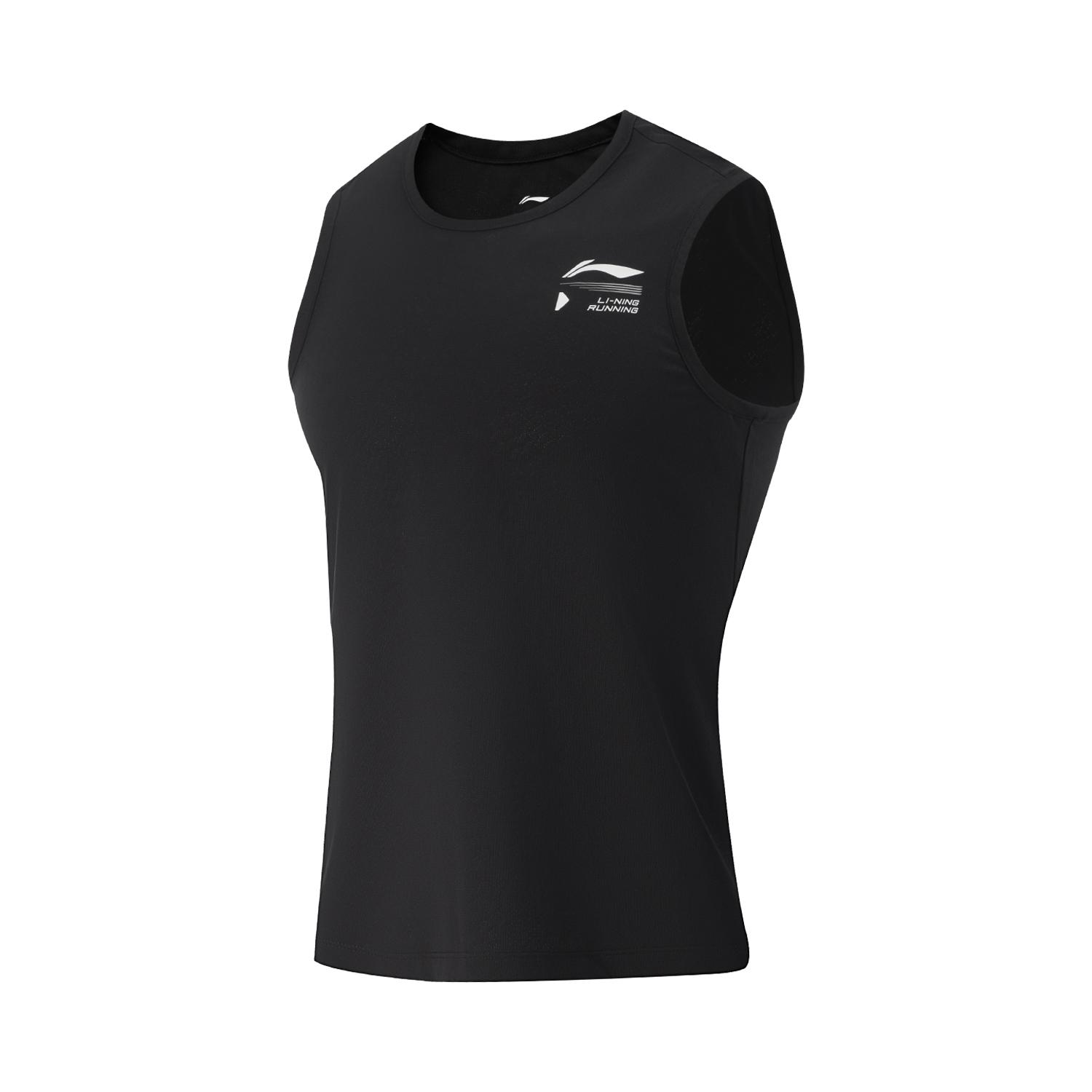 Li Ning Легкая дышащая модная удобная простая спортивная жилетка мужские топы AVSV129-4 S