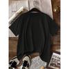 European Sizes Bow Print Summer Round Neck Short Sleeve Casual Women's T-Shirt