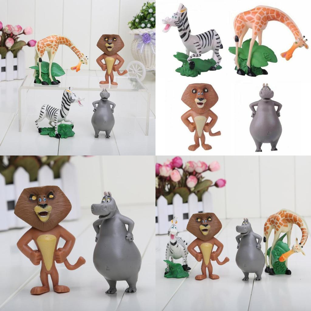 Madagaskar Film Akční figurky Mini a roztomilé hračky Pro děti Bezpečný PVC materiál