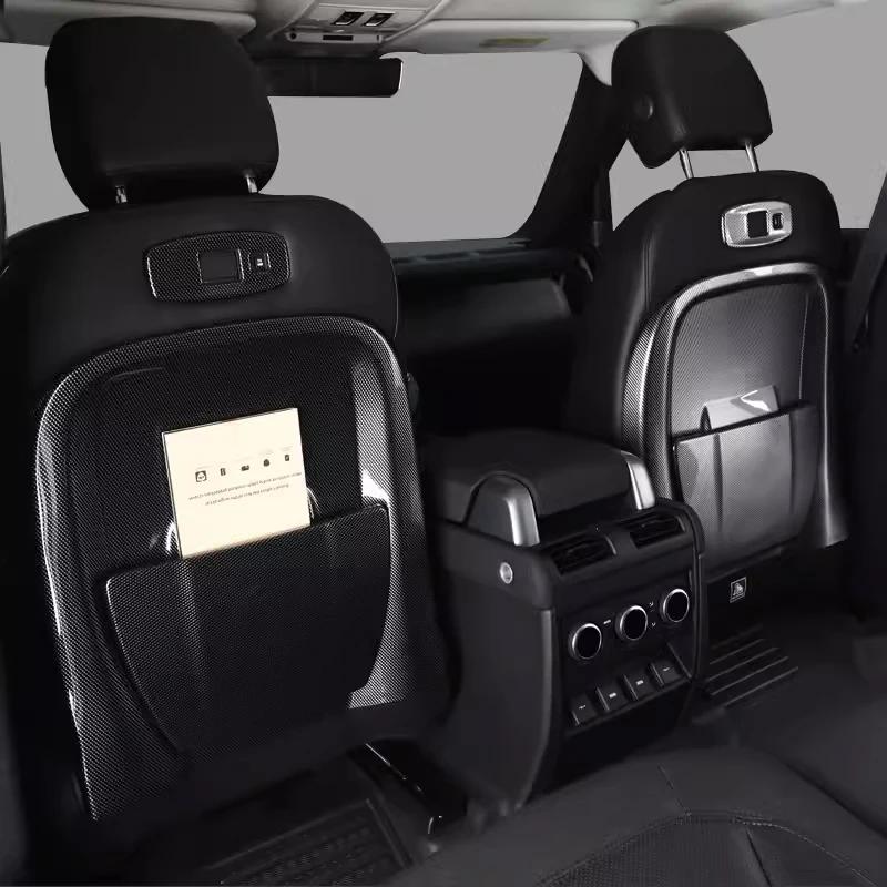 For Land Rover Defender 90 110 2020-2024Car Seat Back Protector Cover Anti-kick Anti-dirty Panel Decoration Stickers Accessories
