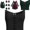 Atemberaubendes Vintage Mittelalter-Partykleid für Damen mit großem Schwingrock, perfekt für Cosplay und Halloween