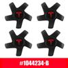 ZQEZ5 4PCS 19-Inch Car Wheel Hub Caps Hub Center Cover OEM 1044234-B Hub Cap for Tesla Model 3 Auto Emblem Badge Accessories