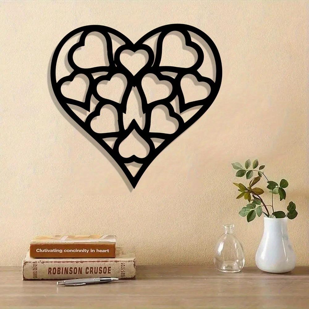 Nested Metal Heart Wall Art Valentine Wedding Anniversary Christmas Gift Iron Craft Home Decor