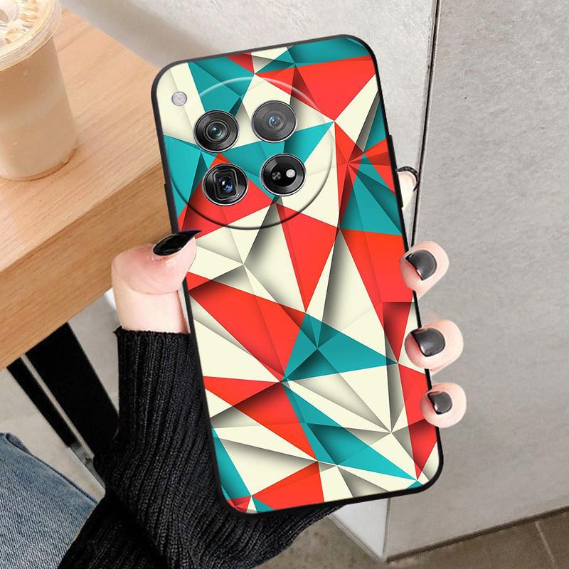 Etui Osłona Na OnePlus 12 Na OnePlus12 Fundas Nowe Czarne Miękki Silikon TPU Ochronne Etui Na Telefon Dla One Plus 12 Zderzak Coque