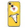 Galgo Greyhound Dog Luxury Phone Case For iPhone 17 Air 16 Plus 13 15 14 12 11 Pro MAX 7 8 SE Soft TPU Black Cover