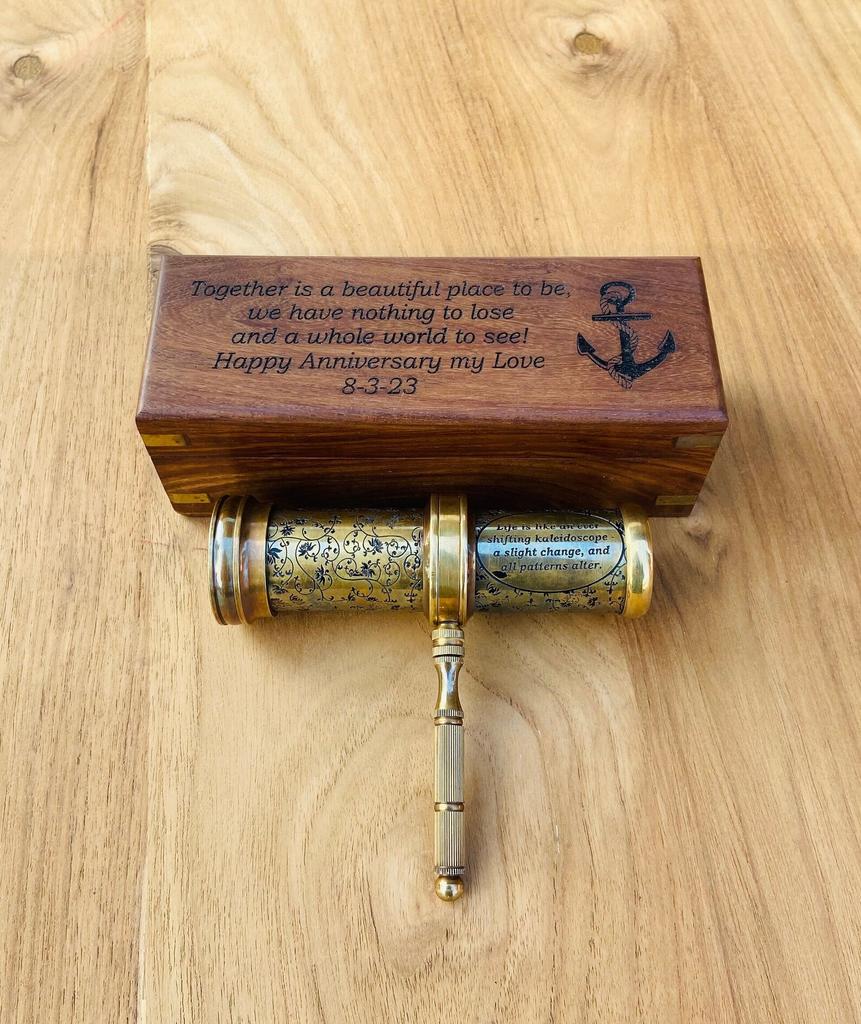 Starožitný kaleidoskop, dárky pro výzdobu domácnosti a kanceláře, sběratelské dárky a dárky k narozeninám, jedinečné nápady na dárky Dárek pro syna