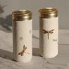GANTANXUAN Dragonfly Dubbelskiktig Keramisk Bärbar Mugg, 330ml