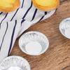 100Pcs Disposable Egg Tart Mould Round Pie Tin Cake Mold Shell Cupcake Tin Mold  Kitchen